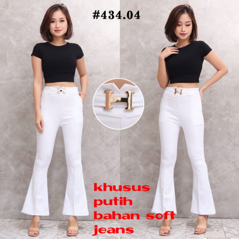 Celana Cutbray Wanita SoftJeans Stretch 9195