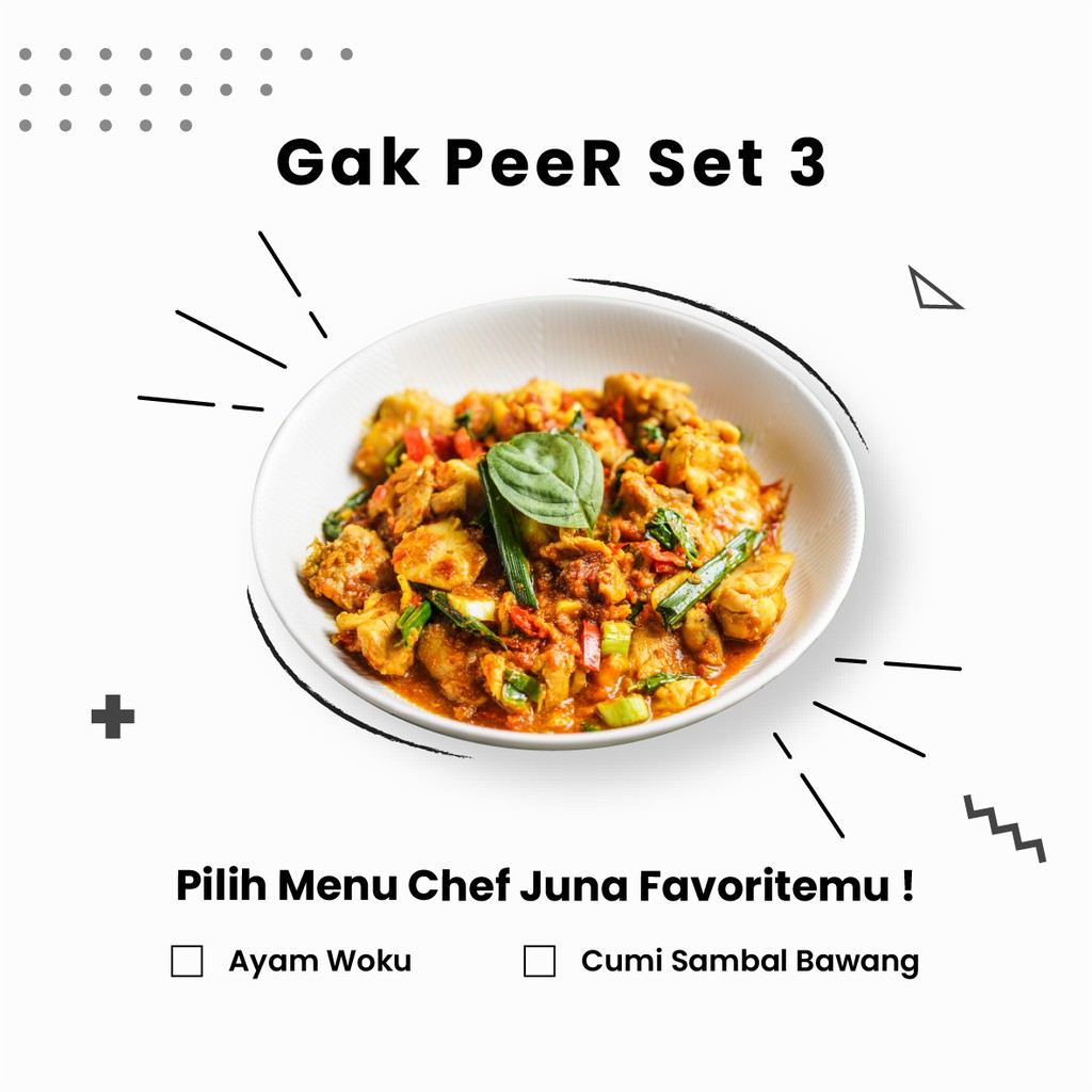 

Dailymeals - Gak PeeR Set 3 - Menu Chef Juna favourite mu!