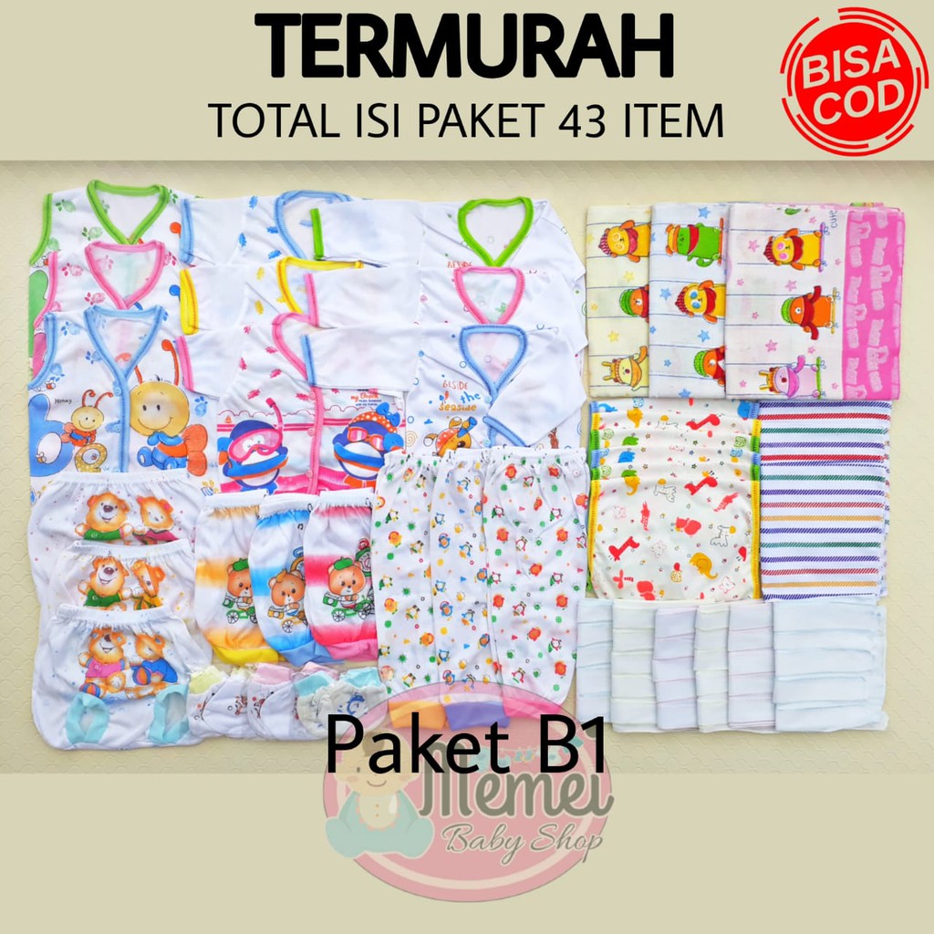 Paket perlengkapan bayi lahir B1 dan B2 baby newborn BONUS TAS