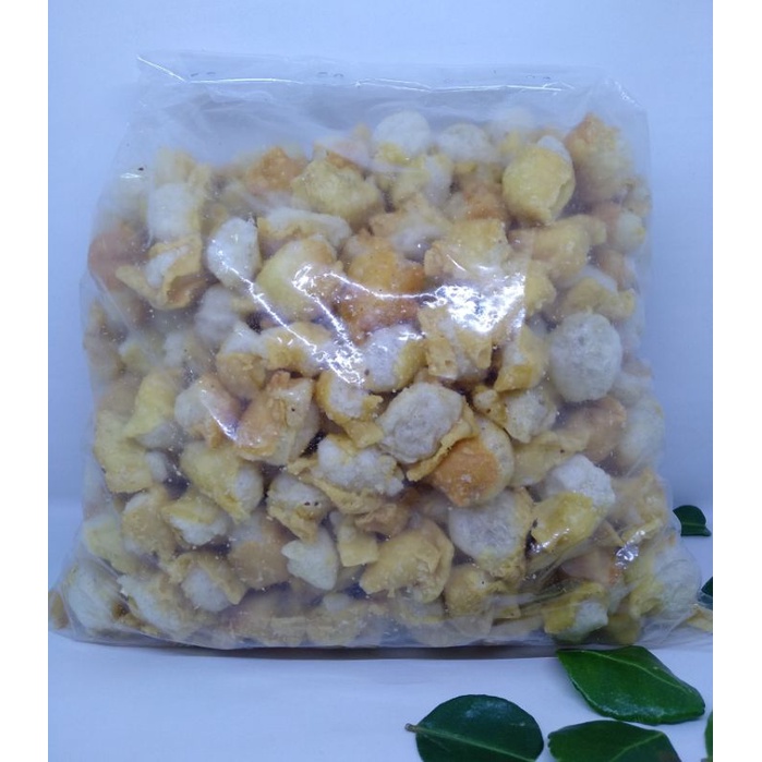 

Siomay Kering 500gr/Siomay Mini Renyah 1/2kg/Siomay Mini Topping Baso Aci Seblak