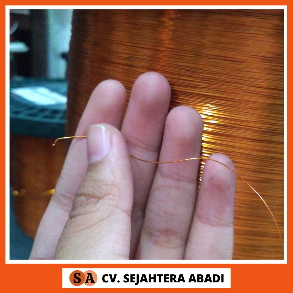 Terangshop17 Jaminan Kawat Tembaga Asli Merk Hellenic Ukuran Tebal Kawat 0.30 0,30 Mm 0.30Mm 0,30Mm