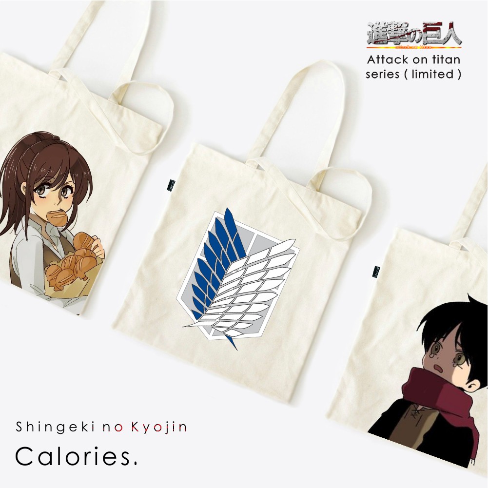 Totebag Attack on titan Eren Zeke Anime Sasha  #TOAT