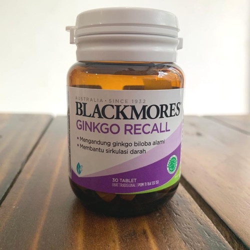 Blackmores Ginkgo Recall 30 Tablet BPOM Gingko Biloba