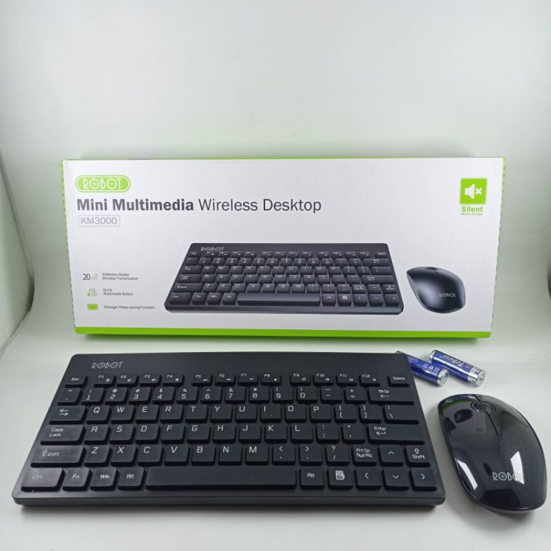 KEYBOARD + MOUSE ROBOT WIRELESS KM-3000