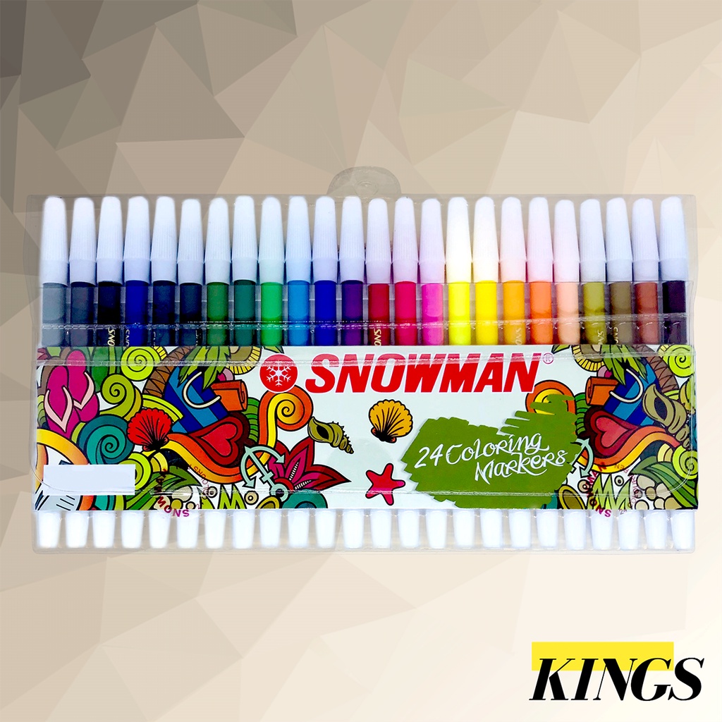 

Snowman Color Markers / Spidol 24 Warna PW-24A