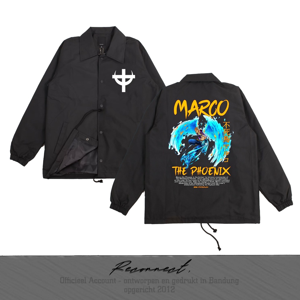 Reconnect Coach Jacket One Piece Marco The Phoenix - Unisex Waterproof