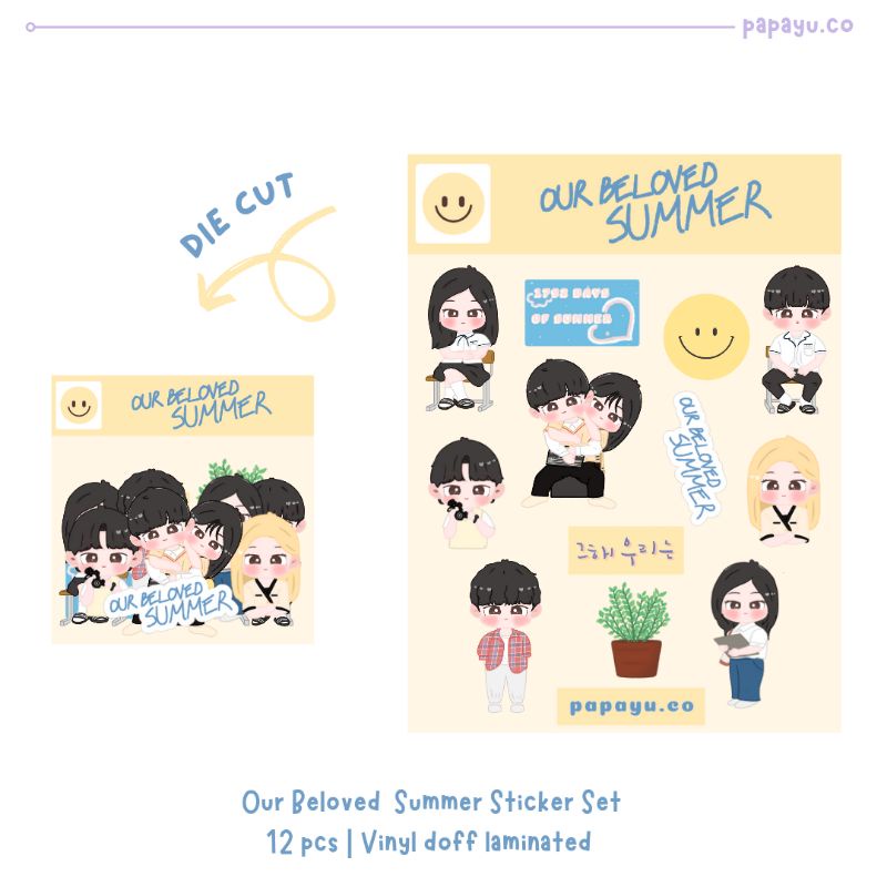 

OUR BELOVED SUMMER MERCH | KDRAMA KEYCHAIN STICKER