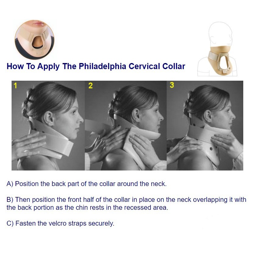 Philadelphia Collar / Cervical Collar / Penyangga Leher / Alat Untuk Cedera Leher / Torticolis