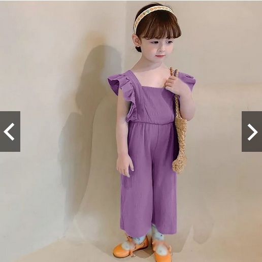 Jumpsui Anak Perempuan / Setelan Jumpsuit Balita Perempuan Ruffle Korea Style Usia 1-5 thn /Jumpsuit Aira
