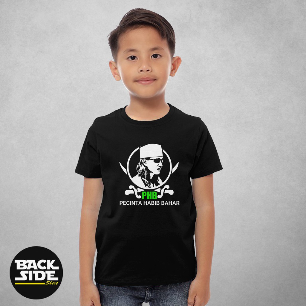 Kaos Custom Anak Baju Dakwah Pecinta Habib Bahar Baju Distro Unisex Pria Wanita Cotton Combed 30s