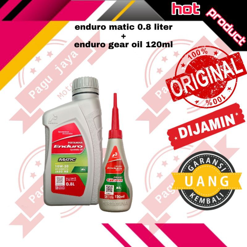 Paket oli enduro matic  sae 10w-30 800ml jaso MB api SL