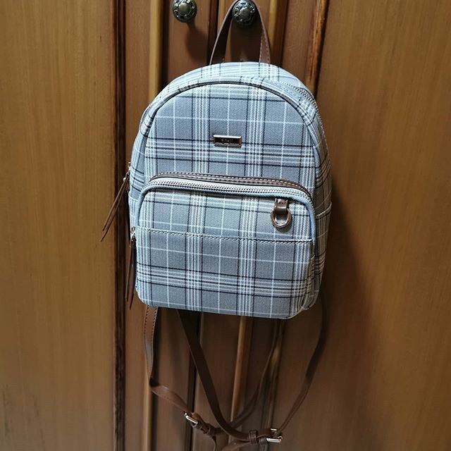 Original ENJI Pink checkered Backpack