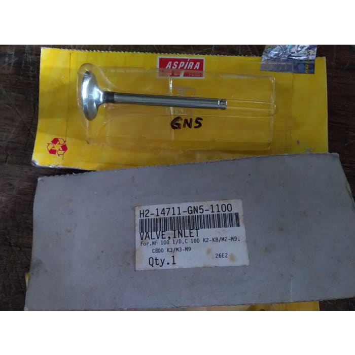 Valve IN Klep Masuk - Grand Supra Supra X Revo 100 Fit X New Asli Aspira H2-14711-GN5-1300