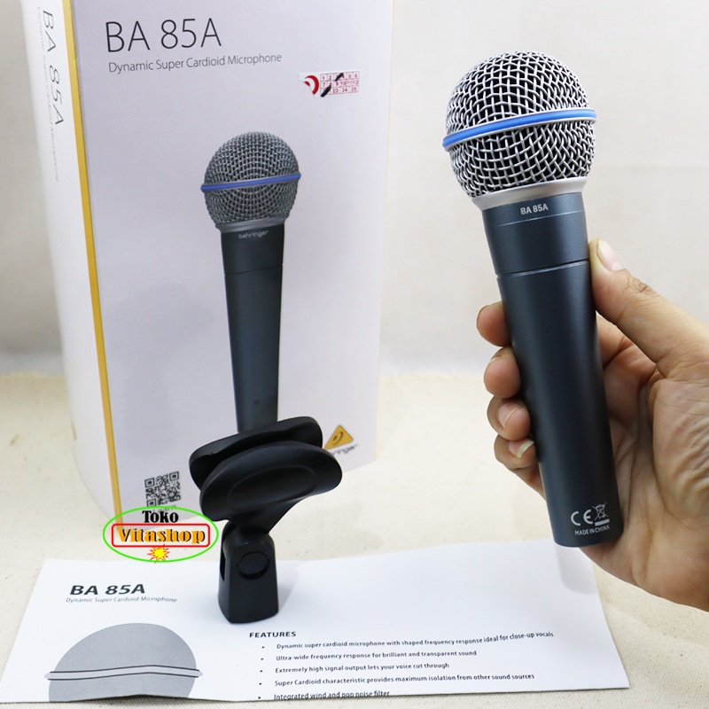 Mic Kabel Behringer BA 85A Microphone Asli Suara Jernih Mik Original