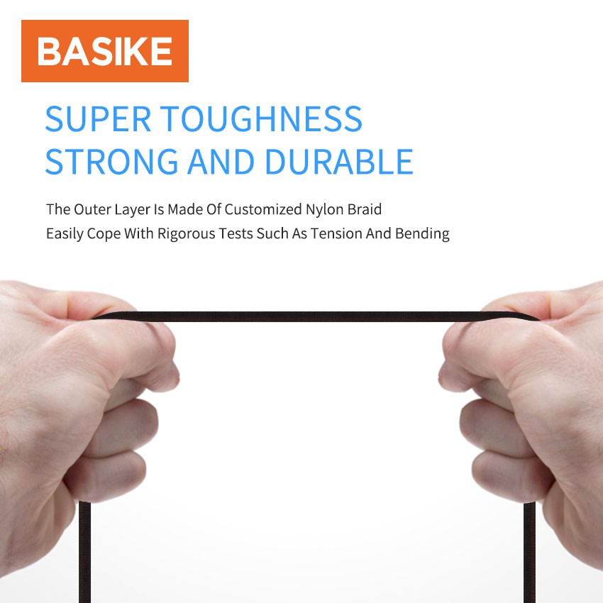 Basike Kabel Data Type-C Cable Type C Quick Charge Charger Fast Charging Tipe C 90 Derajat xiaomi-5