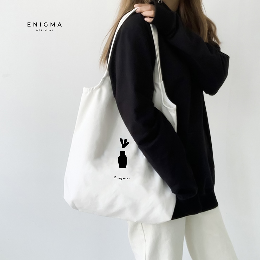 TERBARU TOTEBAG KANVAS PREMIUM ENIGMA TAS WANITA TOTE BAG WANITA TOTEBAG AESTHETIC