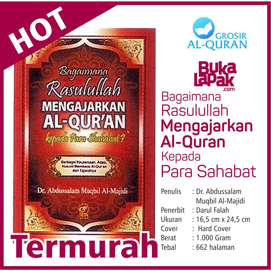 Buku Bagaimana Rasulullah Mengajarkan Al-Quran Kepada Para Sahabat