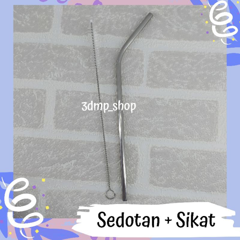 Sedotan Stainless dan Sikat