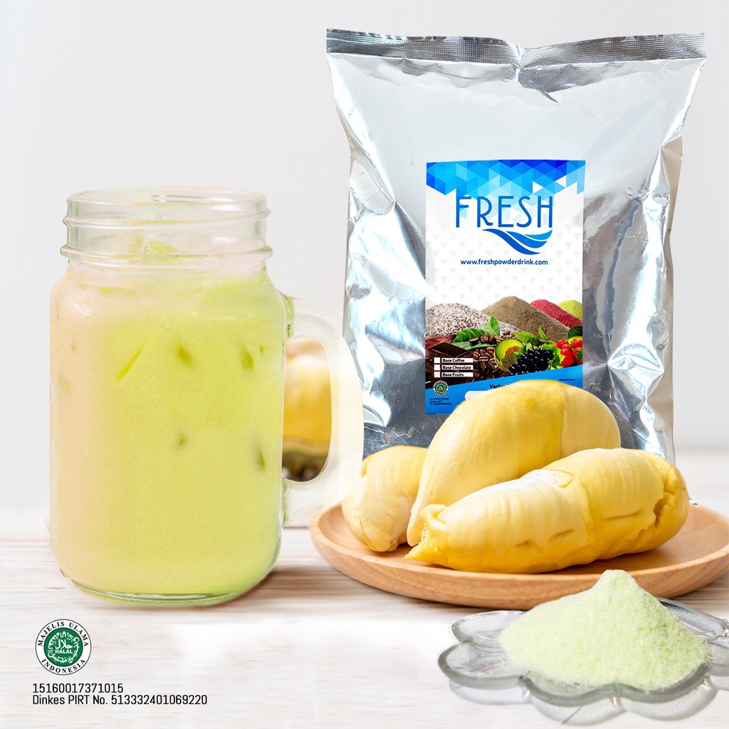 

BUBUK MINUMAN BUAH RASA DURIAN FRESH POWDER DRINK 1 KG