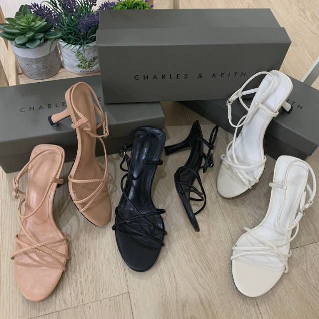 CNK Strappy Sculptural Heel Sandals CKS325