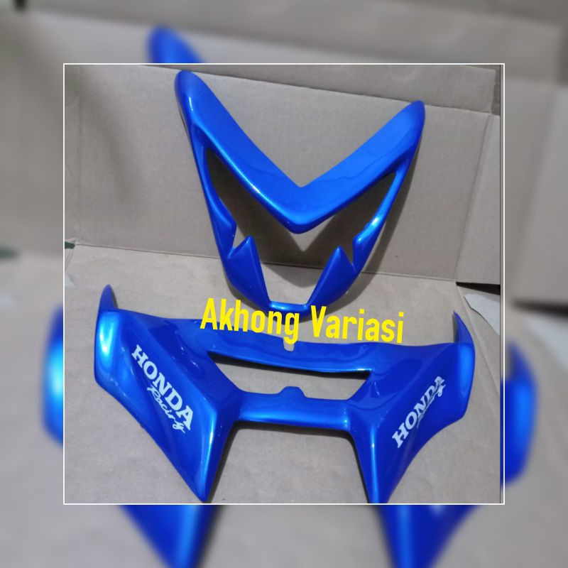 variasi cover / lis lampu depan beat esp 2017 - 2019 & winglet beat esp 2017- 2019 biru
