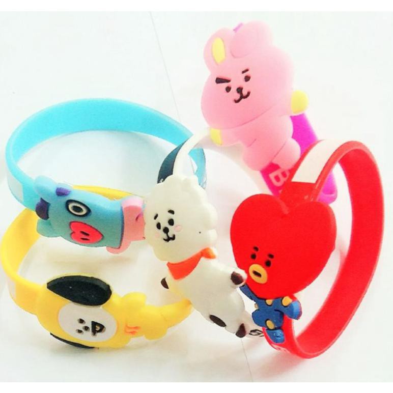 GELANG KARET ANAK BTS PER 1 BUAH