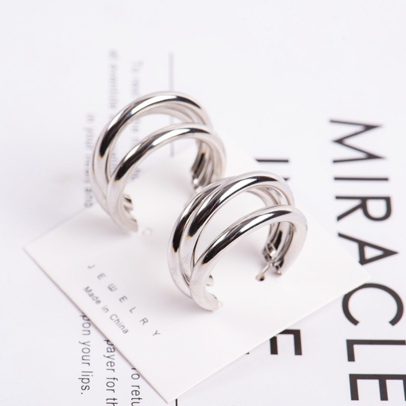 Anting Tusuk Sterling Silver 925 Desain Drama Untuk Wanita