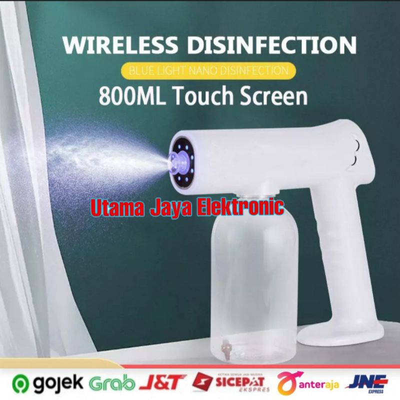 Alat fogging mesin semprot disinfektan nano spray gun 800mil Wireless