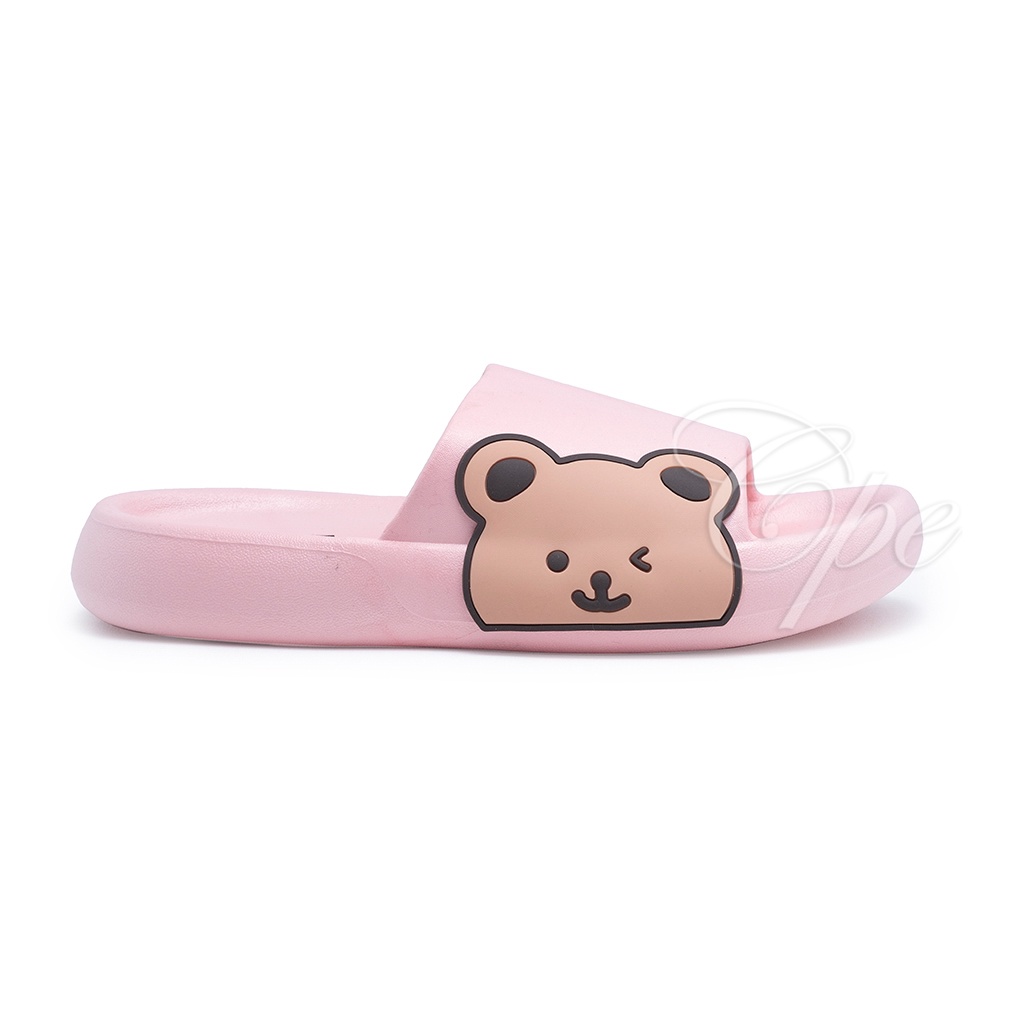 CPE SLPT CUTE BEAR Sandal Slop Slip On Teplek Wanita Sandal Cewek-6