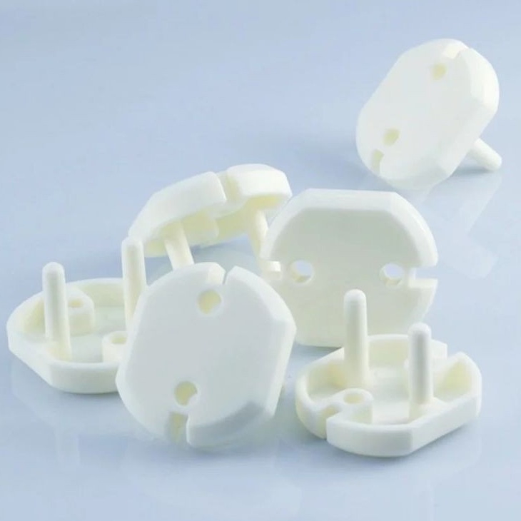 Pengaman Lubang Stop Kontak / Penutup Colokan Listrik Aman White_Cell