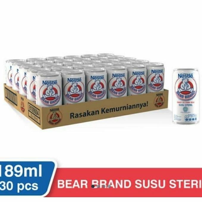 

[COD] susu steril bear brand 189ml/Nestle/gojek grab only [COD]