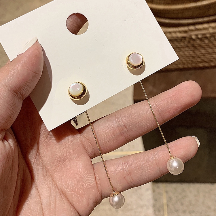 Anting Mutiara Berpohon Elegan Aksesoris fashion Korea Wanita