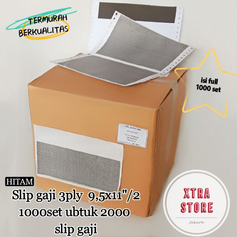 

Kertas slip gaji 1000 set 3ply - 9,5x11/2
