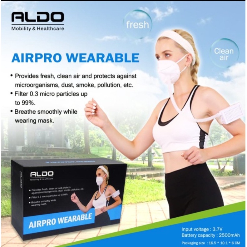 Broad Airpro Mask arm band - Masker Hepa filter Respirator