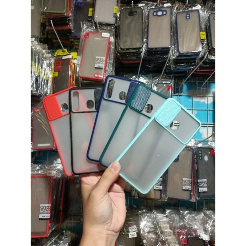 (MH)-SAMSUNG A50 SOFT CASE DOVE PENUTUP CAMERA SLIDING KAMERA