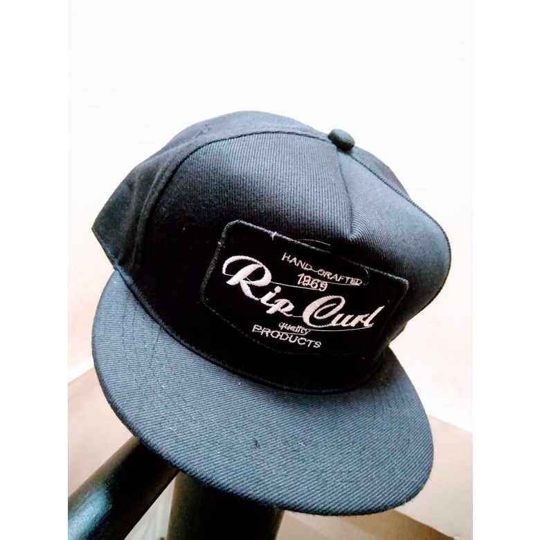 Topi Ripcurl Snapback full black / Topi Hip hop