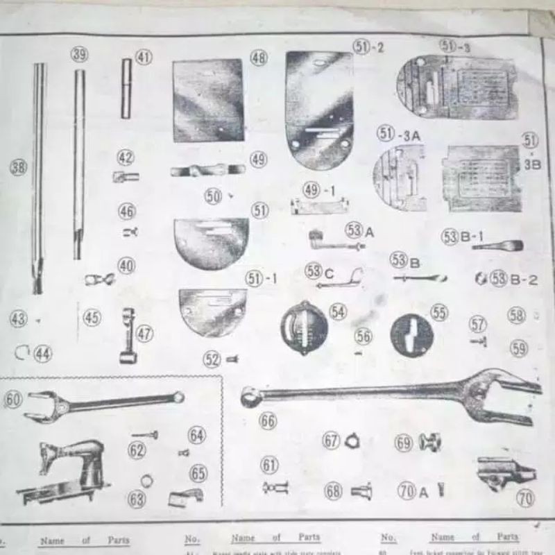 P/N 51 Needle Plat Mesin Jahit Butterfly