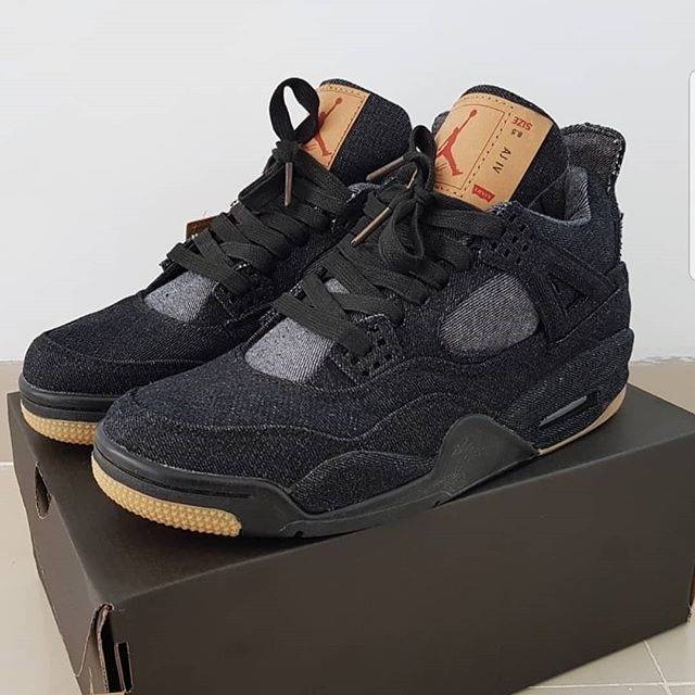 Jordan IV x Levi's black denim