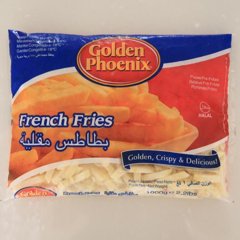 

Golden Phoenix French Fries 1000gr | Kentang Goreng Golden Phoenix | Frozen Food