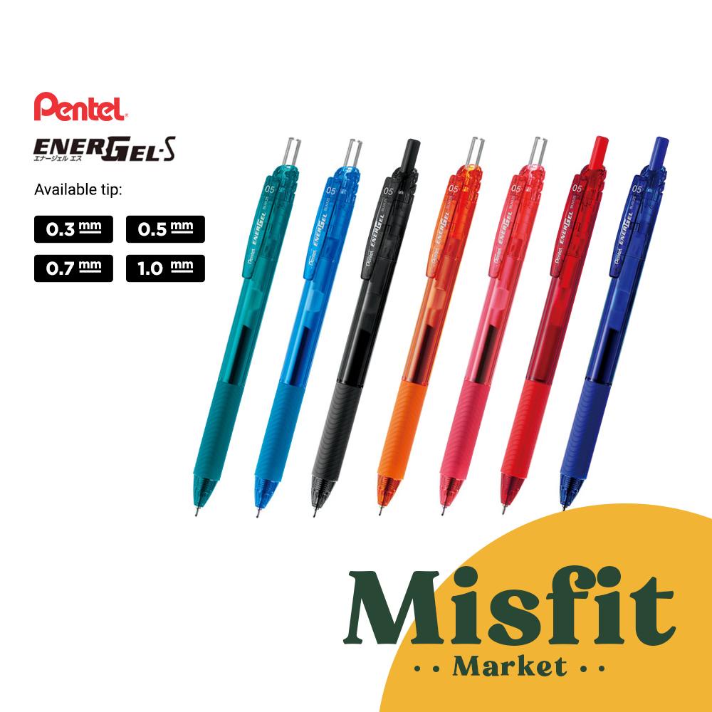 

Pentel Energel S Gel Pen 0.3 0.5 0.7 1.0 mm X Pulpen