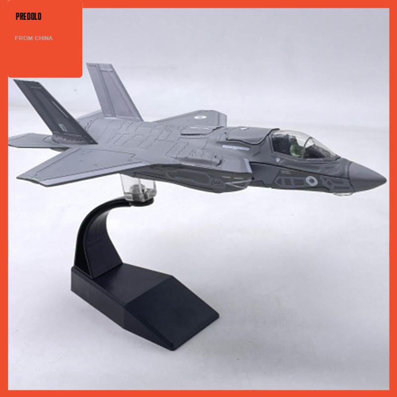 Miniatur Diecast Pesawat Tempur F-35B Skala 1 / 72 Bahan Alloy Untuk Dekorasi Rumah / Kantor