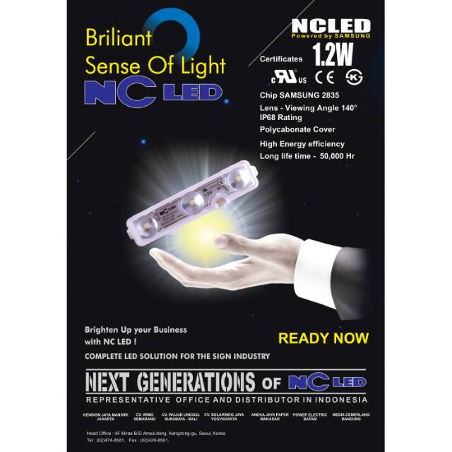 NC LED Samsung 1.2 watt Wide Angel