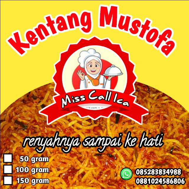 

Kentang mustofa miss call ica 50gram