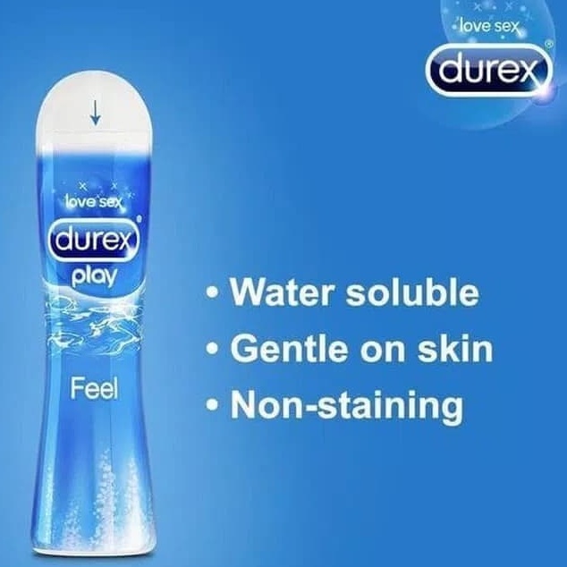 Durex Play Feel Lubricant Gel 50 mL Pelumas Pria Wanita - Pelicin