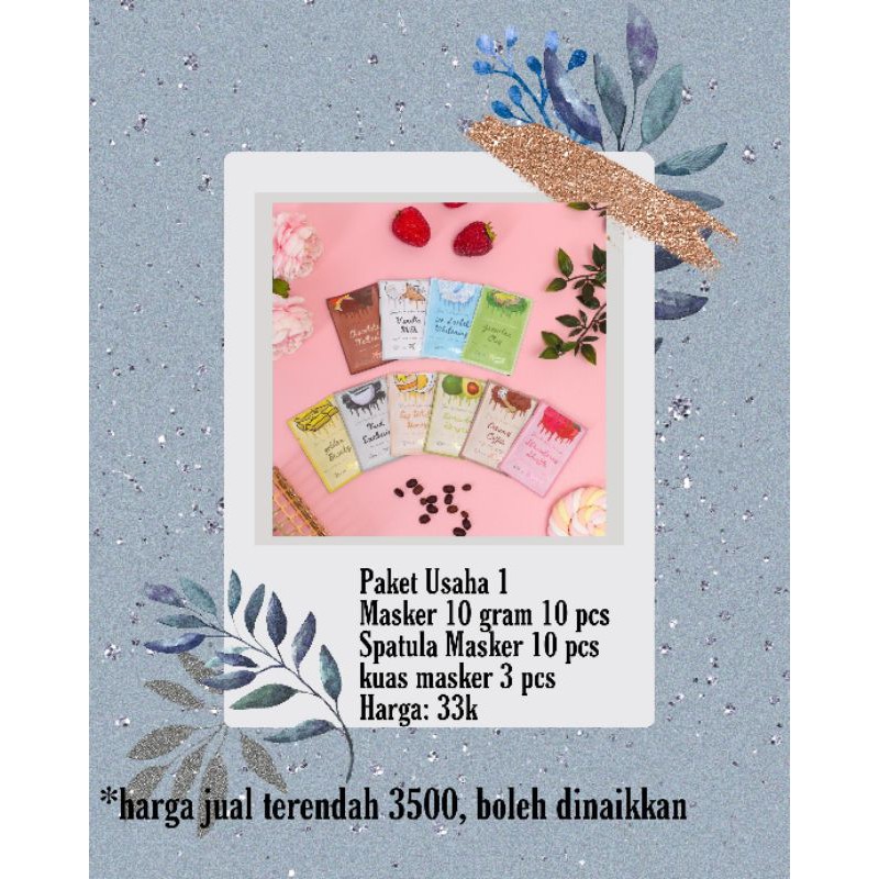 PAKET USAHA MASKER LEA GLORIA BPOM