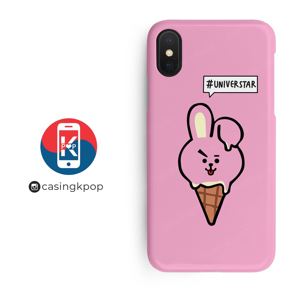 Caseme Casing
 HP HANDPHONE KPOP BTS BT21 COOKY ICE CREAM