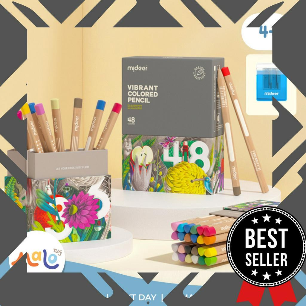 

SEGERA BELI MALOTOYS Mideer Vibrant Colored Pencil 24 36 48 Colors Pensil Warna Art Menggambar Mewarnai Edukasi Anak Warna Warni Malo Toys