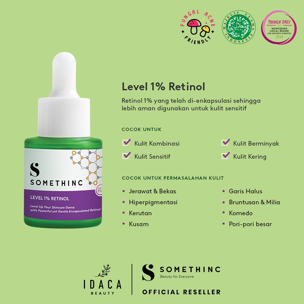 SOMETHINC 1% Pure Retinol + Squalane Serum - 20ml