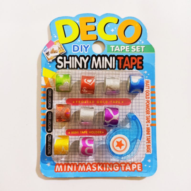 

Deco Tape Set - Motif Pesta - Deco Shiny Mini Tape Set