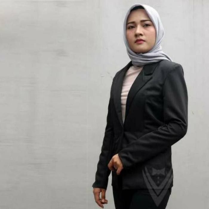 Jas Formal Wanita Outfit Wanita Blazer Wanita Hitam Blazer Cewek Blazer Kerja Kantor Jas Wisuda